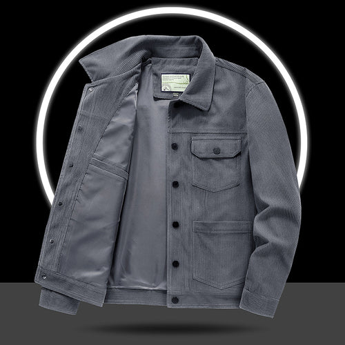 Herren Lässige Cordjacke mit praktischen Taschen und modischem Design Echo Archiv