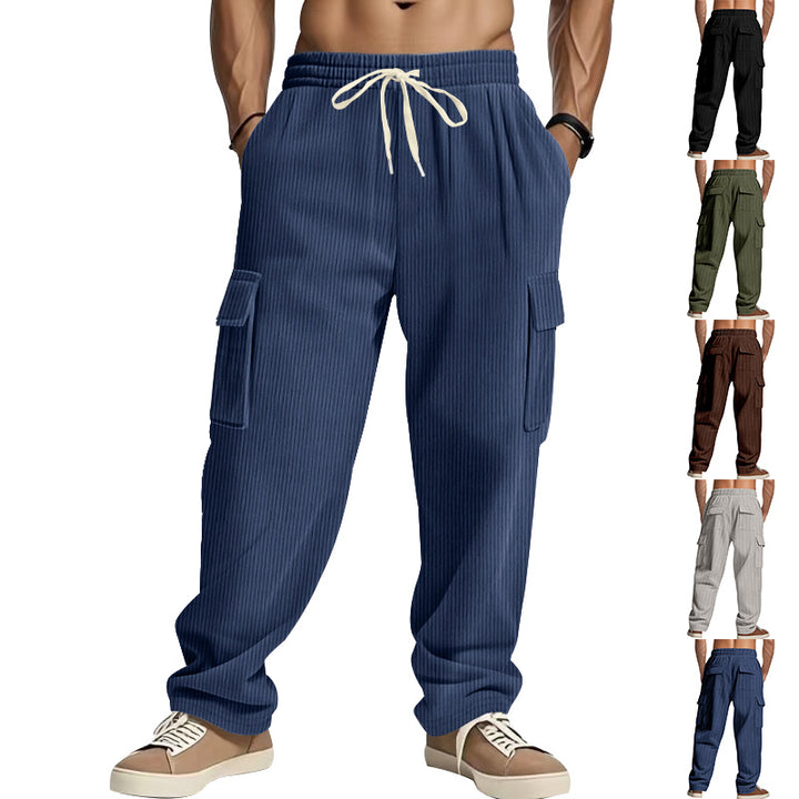 Herren nan weite Cordhose mit Cargotaschen und Tunnelzugbund Echo Archiv