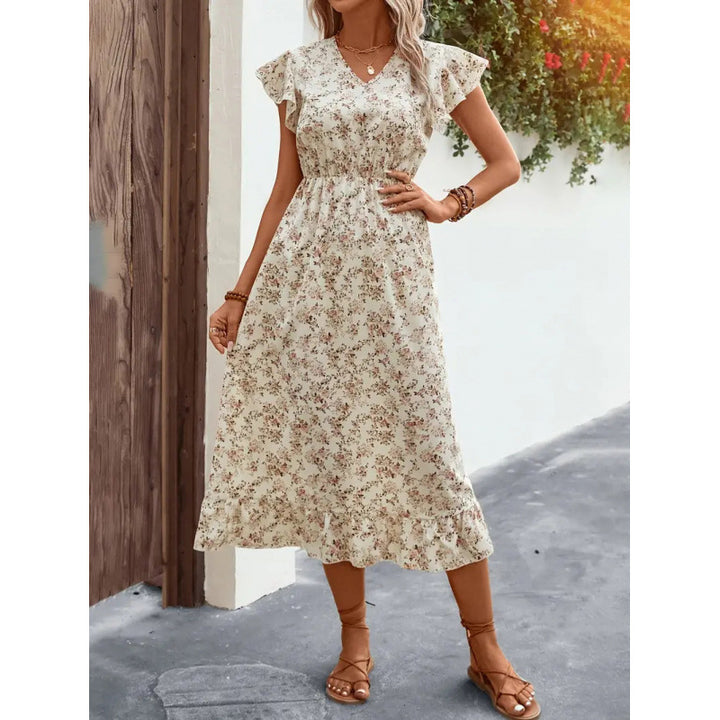Damen Midikleid mit floralem Design Echo Archiv