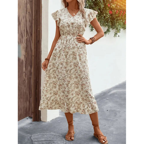 Damen Midikleid mit floralem Design Echo Archiv