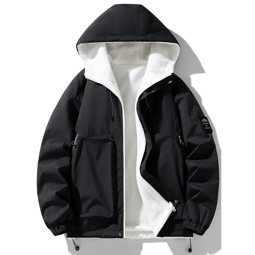Herren Übergangsjacke mit kuscheligem Fleece-Innenfutter und wasserabweisendem Material Echoarchiv