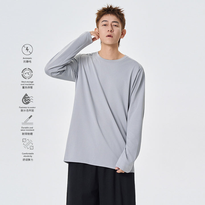 Herren Langarm-Thermo-Shirt mit Waffelstruktur und atmungsaktivem Funktionsmaterial Echo Archiv