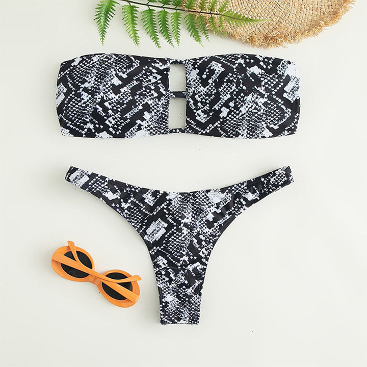Damen Bandeau-Bikini mit innovativem Cut-Out Echo Archiv