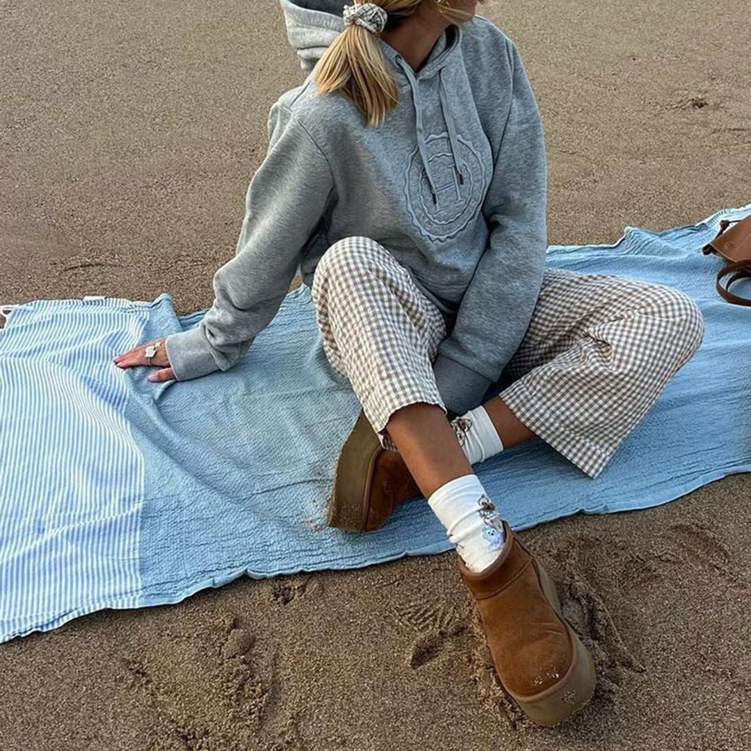 Damen Karottenhose im modernen Karo-Design Echo Archiv