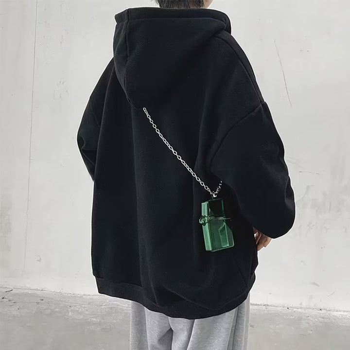 Damen Bequeme Oversized Kapuzenjacke Echoarchiv