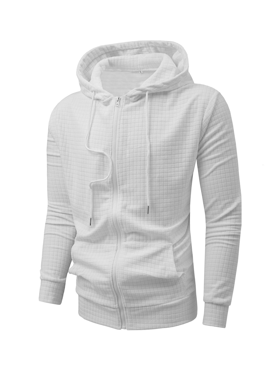 Herren lockere Kapuzenjacke mit strukturiertem Design Echoarchiv
