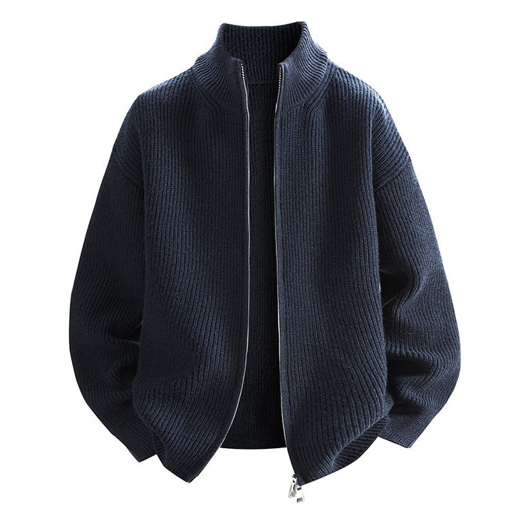 Herren Modische Strickjacke mit hohem Kragen Echoarchiv 1787964733