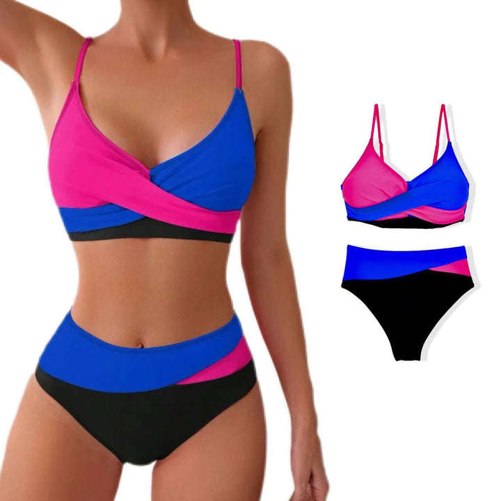 Damen Bunt gemusterter Sport-Bikini Echo Archiv