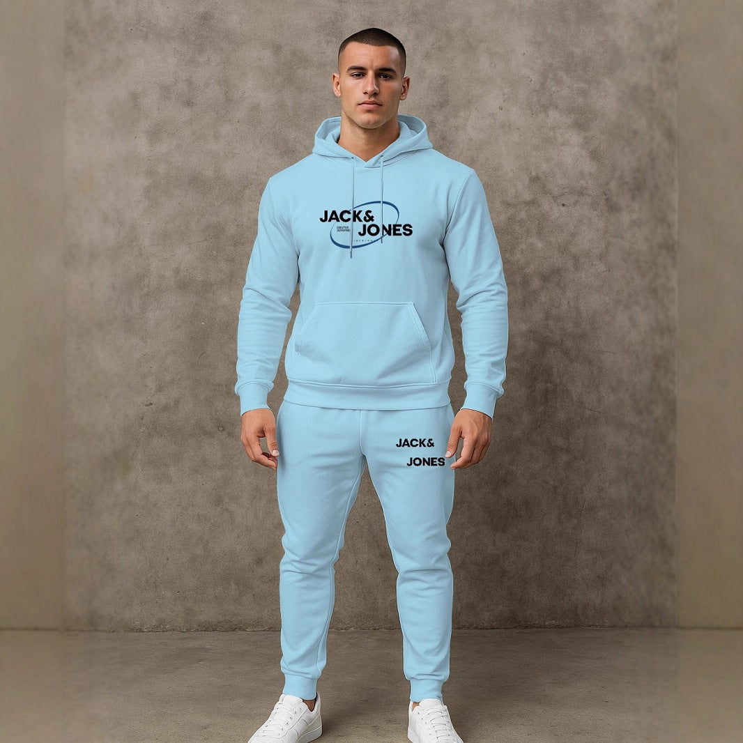Herren Freizeit Hoodie und Jogginghose Set Echoarchiv