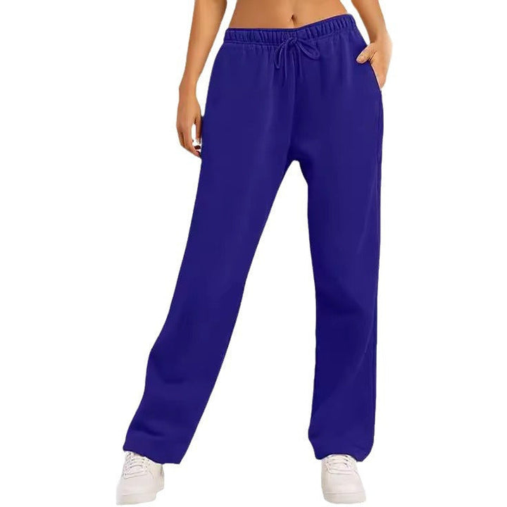 Damen Bequeme Freizeithose mit elastischem Bund und seitlichen Taschen Echoarchiv