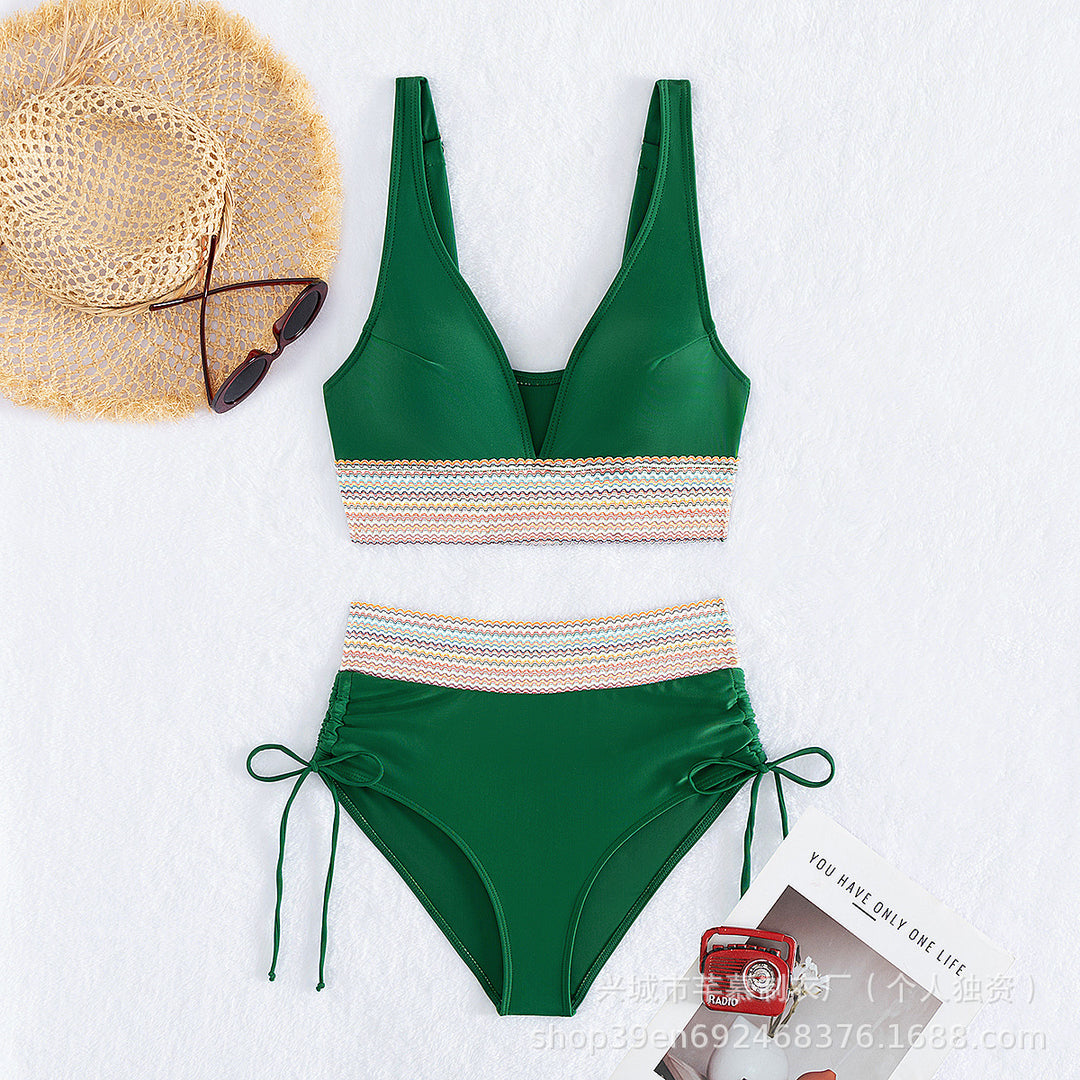 Damen Hochgeschnittener Sportbikini Echo Archiv