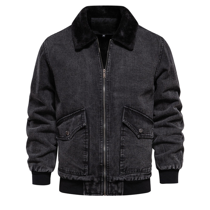 Herren Denimjacke mit warmem Fleecefutter und praktischen Taschen Echoarchiv