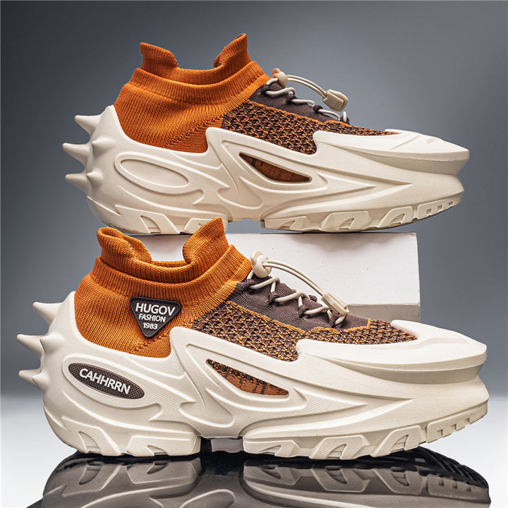 Unisex futuristische Chunky-Sneaker mit gestricktem Schaft, skulpturierter EVA-Sohle und Schnellzugverschluss – Norré