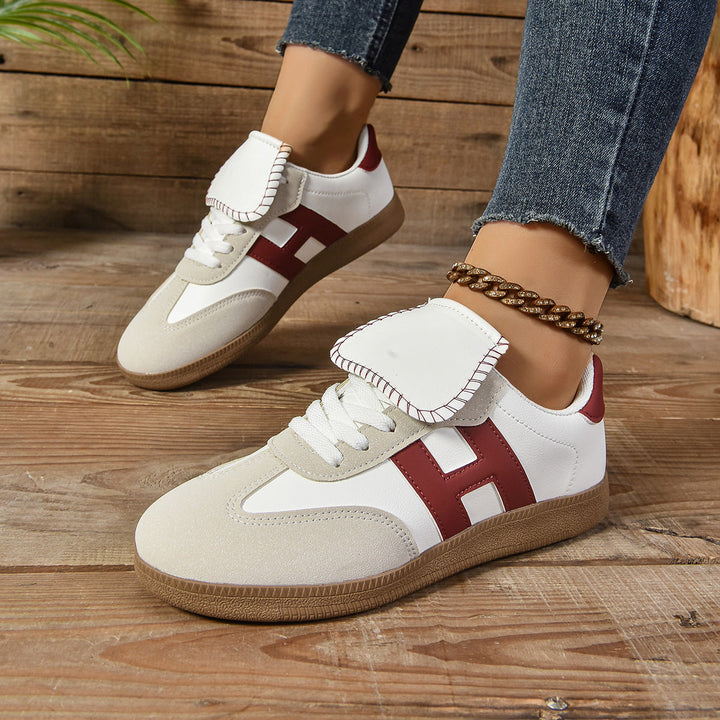 Damen Modische Sneakers mit eleganter Klappenakzent und rutschfester Sohle Echo Archiv