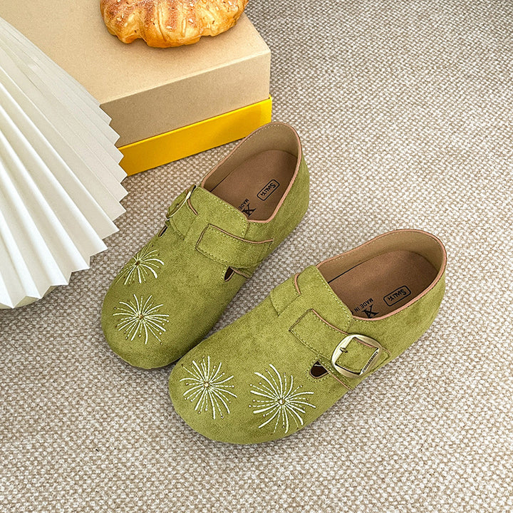 Damen Elegante und bequeme Clogs aus hochwertigem Wildleder Echo Archiv
