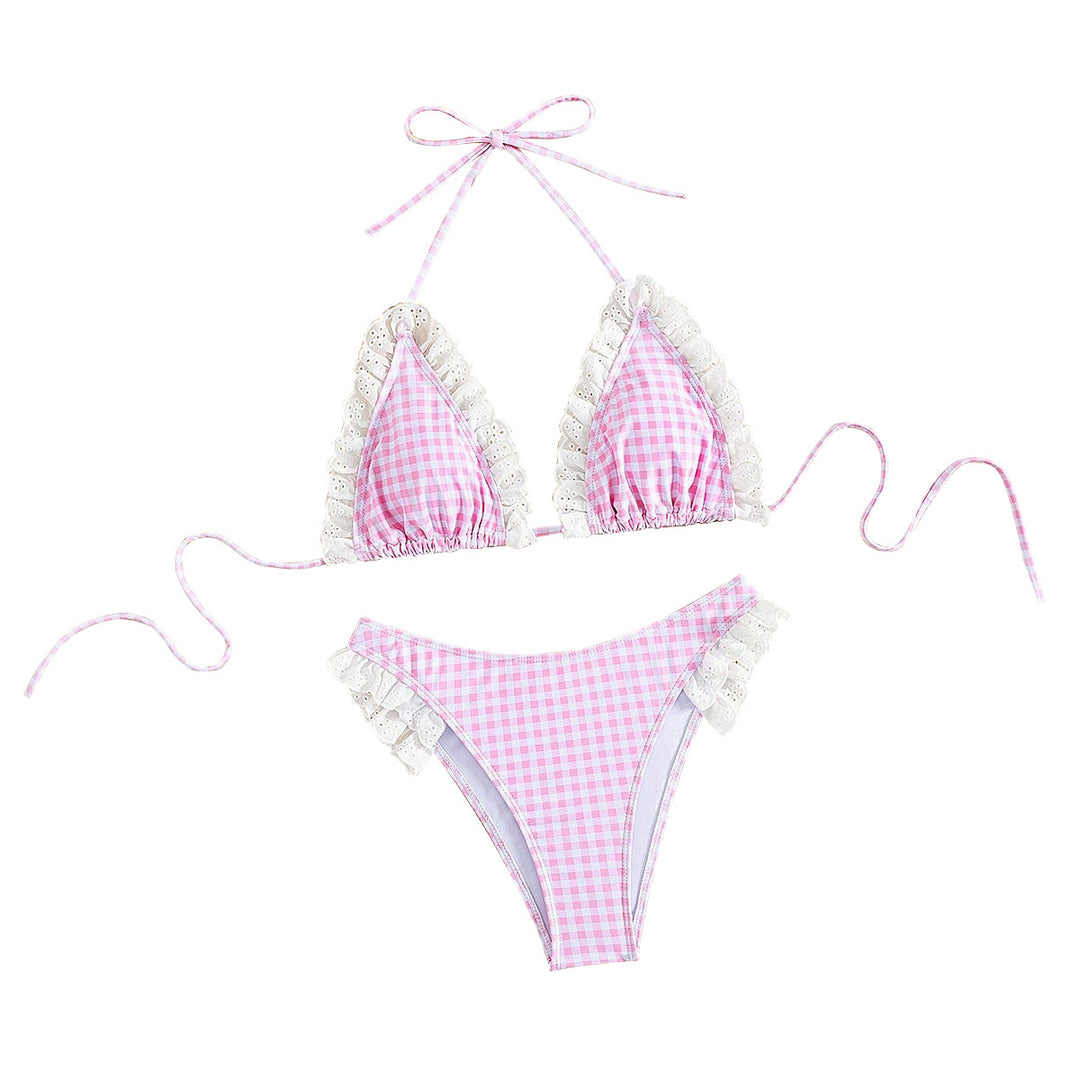 Damen Triangel-Bikini mit Rüschen Echo Archiv