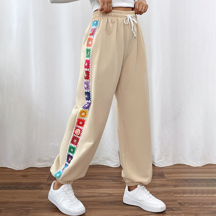 Damen Jogginghose mit buntem Seitenmuster Echo Archiv