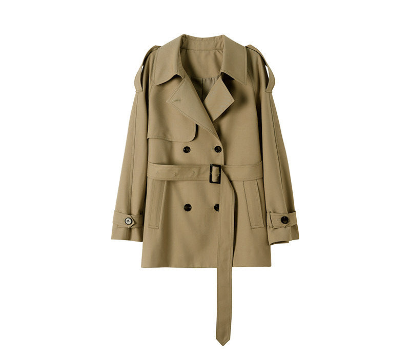 Damen Modischer Trenchcoat mit tailliertem Schnitt Echoarchiv
