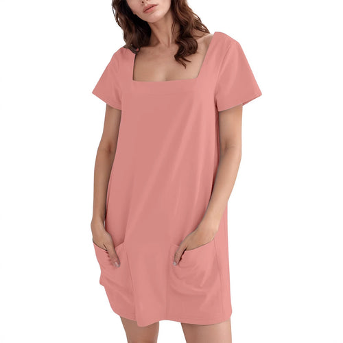 Damen Bequemes Freizeitkleid mit Taschen Echo Archiv