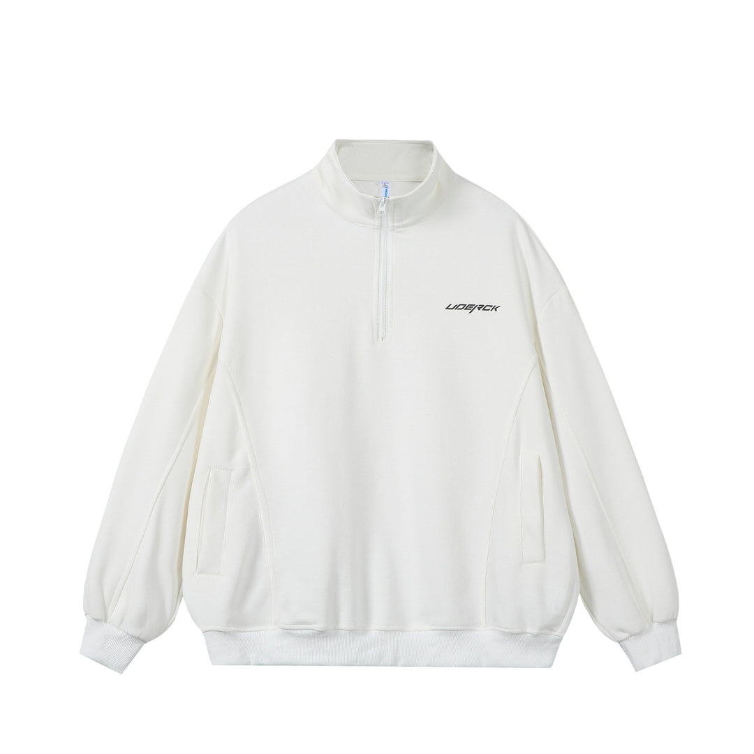 Unisex Oversize-Halbzip-Sweatshirt aus French-Terry mit Stehkragen Echoarchiv