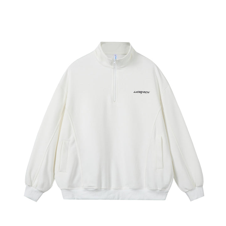 Unisex Oversize-Halbzip-Sweatshirt aus French-Terry mit Stehkragen Echoarchiv