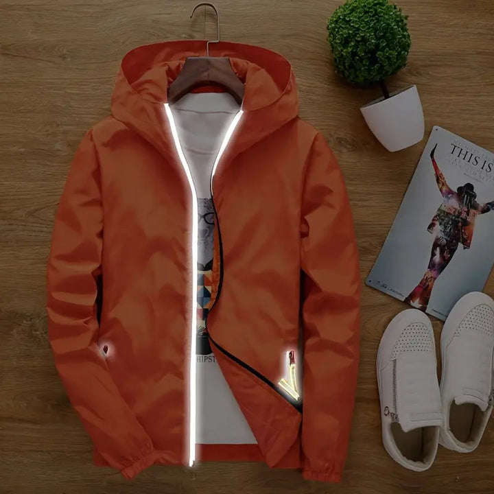 Herren leichte Funktionsjacke mit reflektierenden Details Echoarchiv