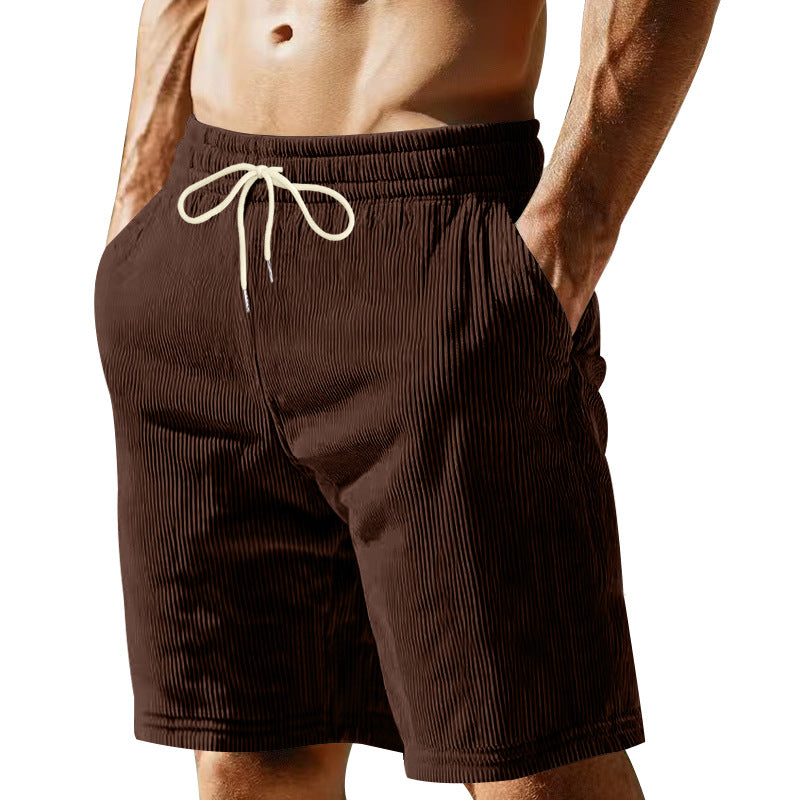 Herren nan knielange Bermudashorts mit elastischem Bund Kordelzug und Seitentaschen Echo Archiv