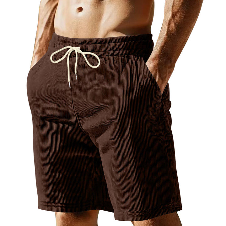 Herren nan knielange Bermudashorts mit elastischem Bund Kordelzug und Seitentaschen Echo Archiv