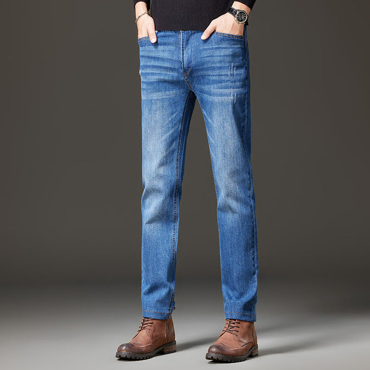 Herren Jeans im geraden Schnitt aus Stretch-Denim mit klassischem fünf‑Taschen‑Schnitt Echo Archiv