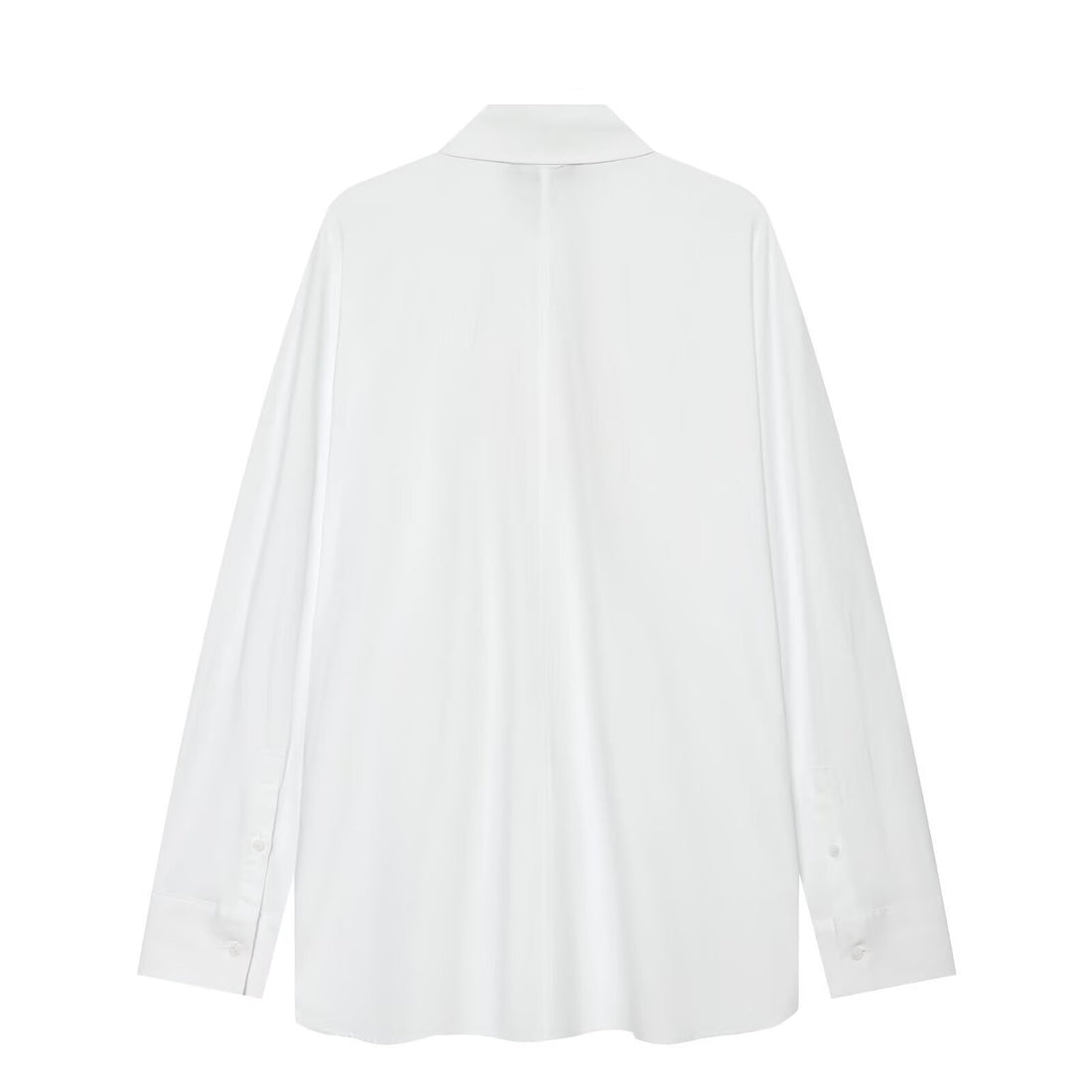Damen Oversized Hemdbluse mit dekorativen Zierkordeln und Metallknöpfen Echoarchiv