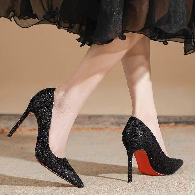 Damen Plateau-Pumps mit spitz zulaufender Kappe und hohem Stiletto-Absatz Echo Archiv