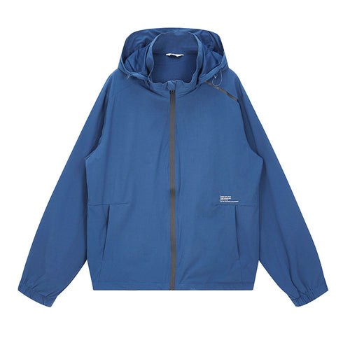 Herren Leichte Outdoor-Jacke mit verstellbarer Kapuze und wasserdichtem Material Echoarchiv