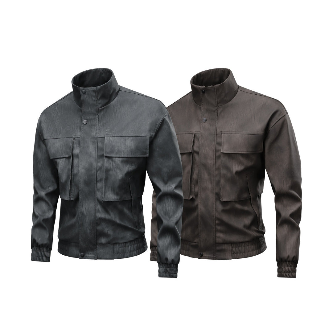Herren Modische Übergangsjacke mit praktischem Stehkragen Echo Archiv