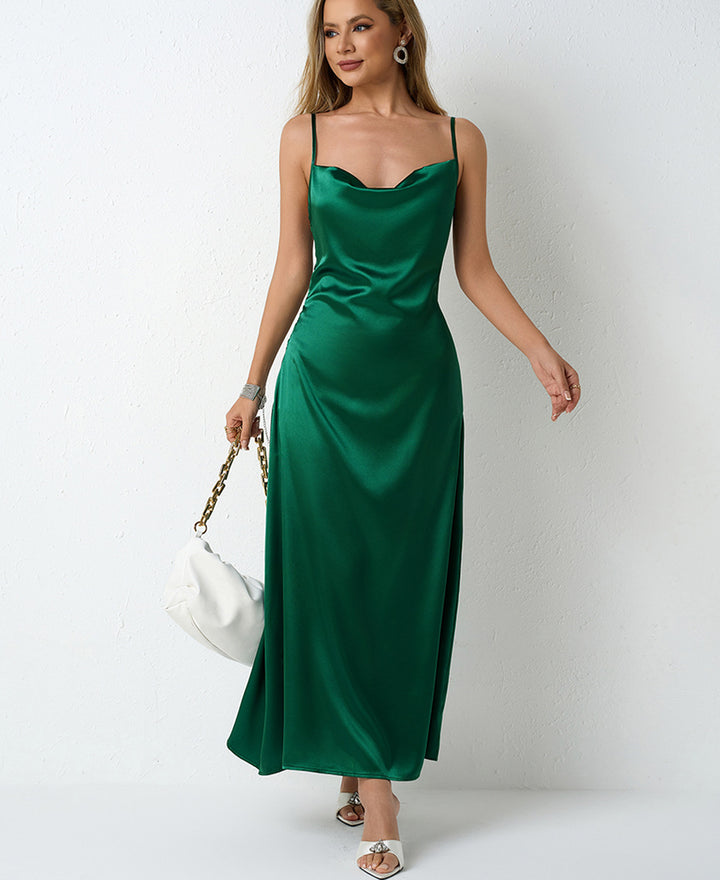 Damen Elegantes Maxikleid mit schicker Neckholder-Optik Echo Archiv