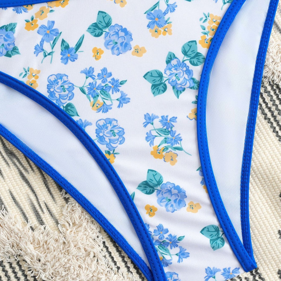 Damen Bikiniset mit verspieltem Blumendesign und komfortablem Schnitt Echo Archiv