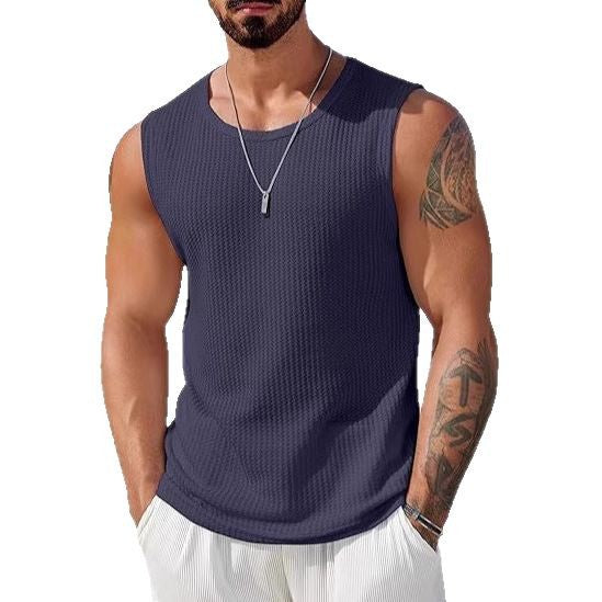 Herren Sportliches Tanktop mit atmungsaktiver Wabenstruktur Echo Archiv