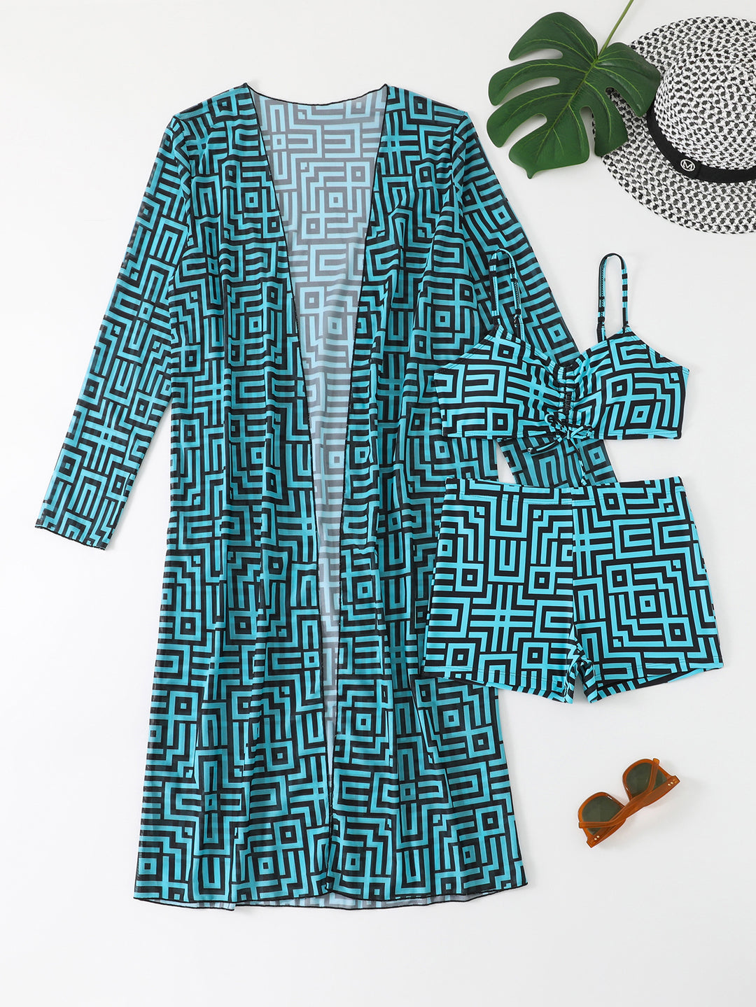 Damen Strandkleid mit stylischem Bikini-Set Echo Archiv