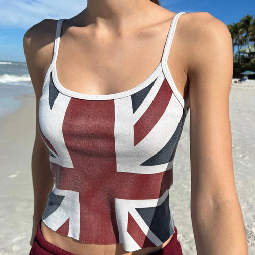 Damen Crop-Top mit Britischem Motiv Echo Archiv