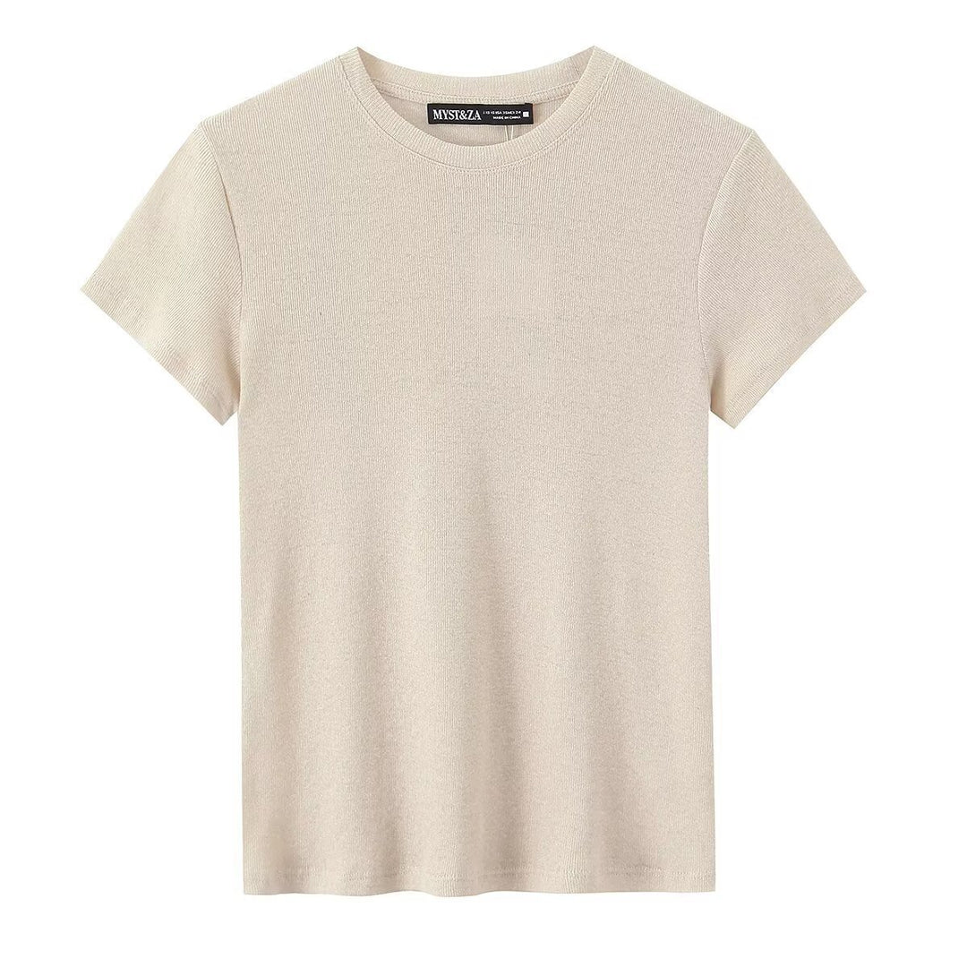 Damen Freizeit T-Shirt aus bio-zertifizierter Baumwolle mit rundem Hals und komfortablem Schnitt Echo Archiv