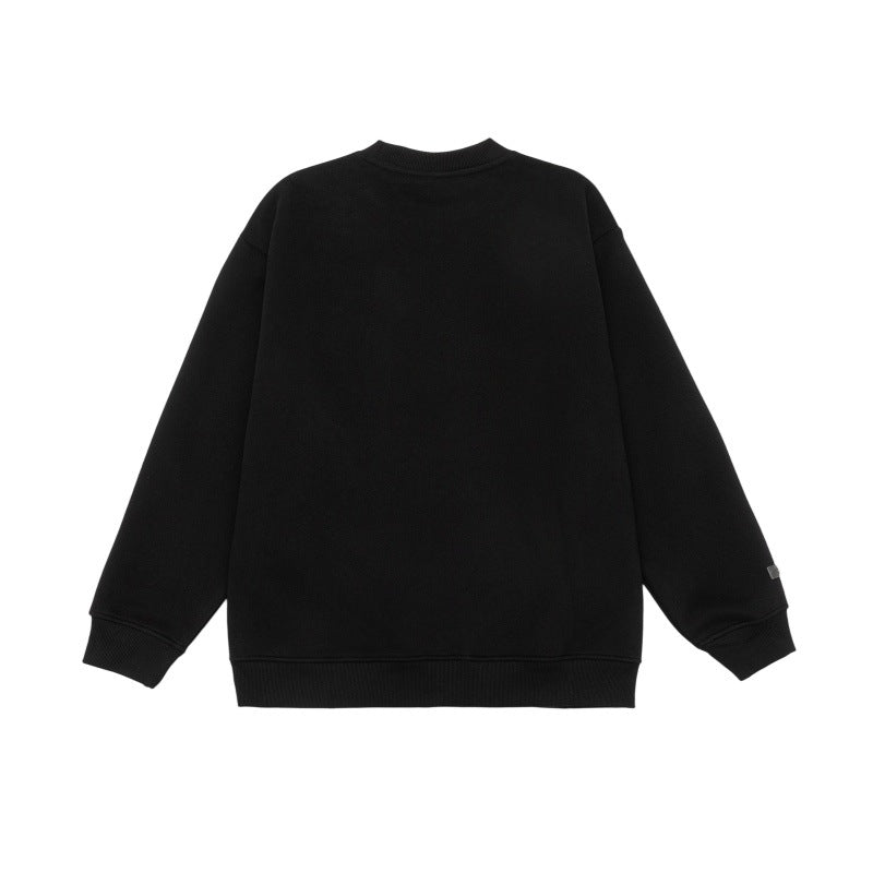 Unisex Oversize‑Sweatshirt mit gesticktem Schachritter‑Logo und gerippten Bündchen Echoarchiv