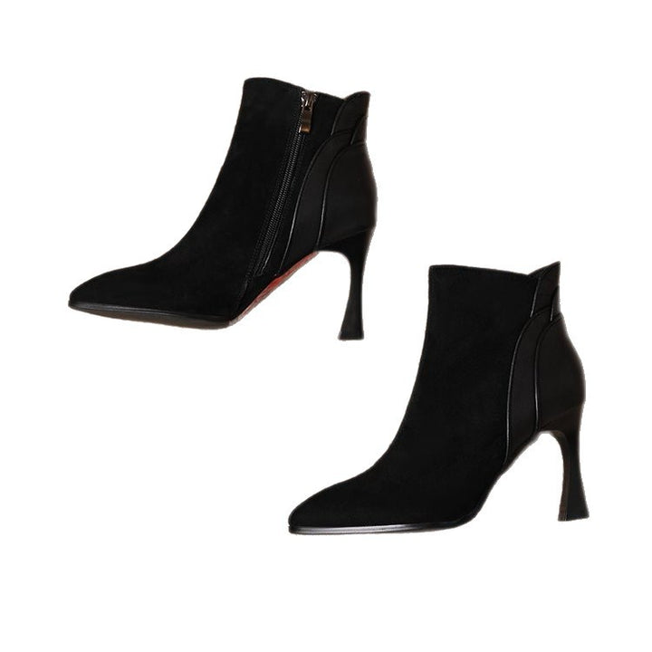 Damen Elegante Stiefeletten mit spitzen Zehen und hohem Absatz Echo Archiv