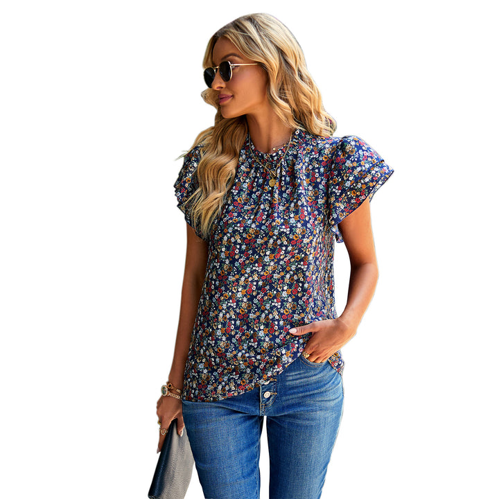 Damen Bluse mit floralem Design und Rüschendetails Echo Archiv