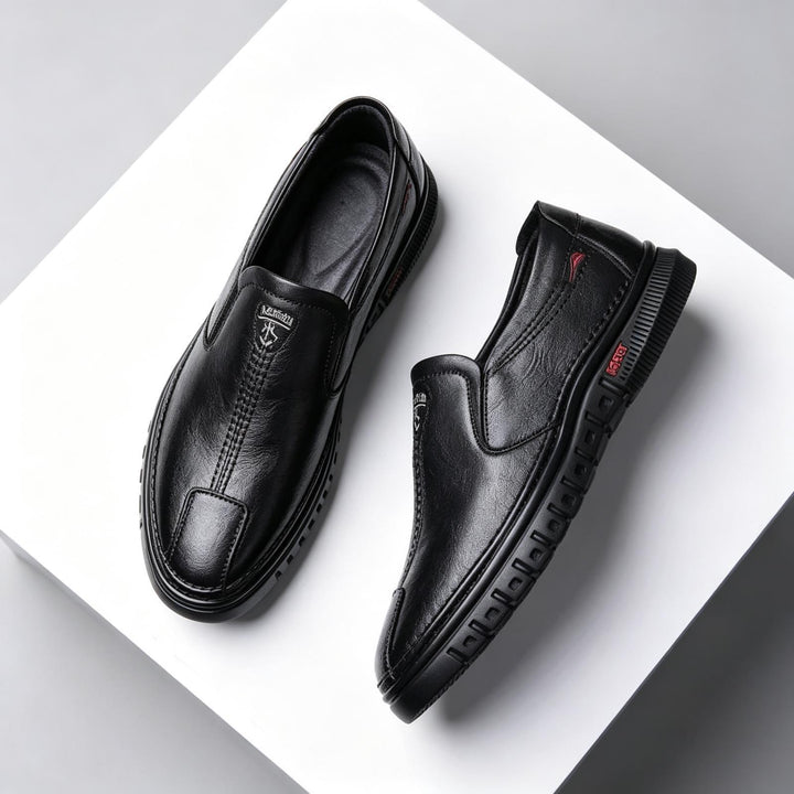 Herren Elegante Leder Slipper Echoarchiv