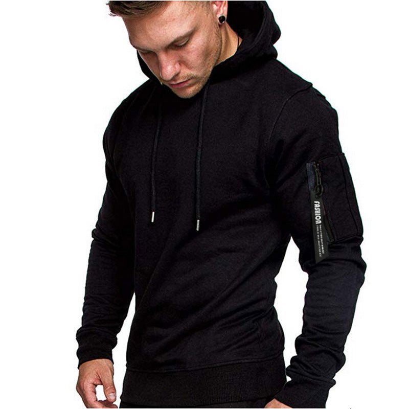 Herren sportlicher Hoodie mit seitlichem Reißverschluss Echoarchiv
