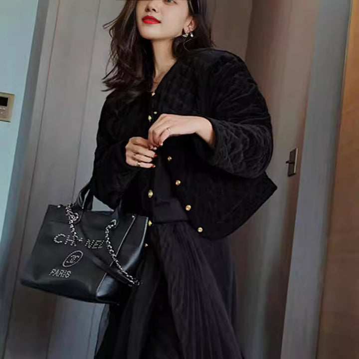 Damen Gemusterte Steppjacke Echoarchiv