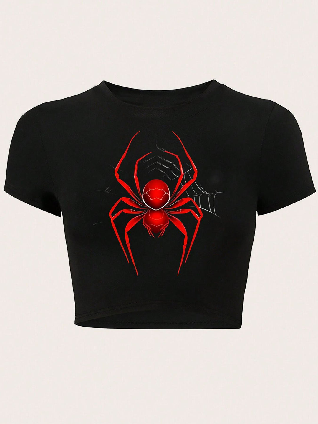 Damen Crop-T-Shirt mit kreativem Telefon-Design Echo Archiv