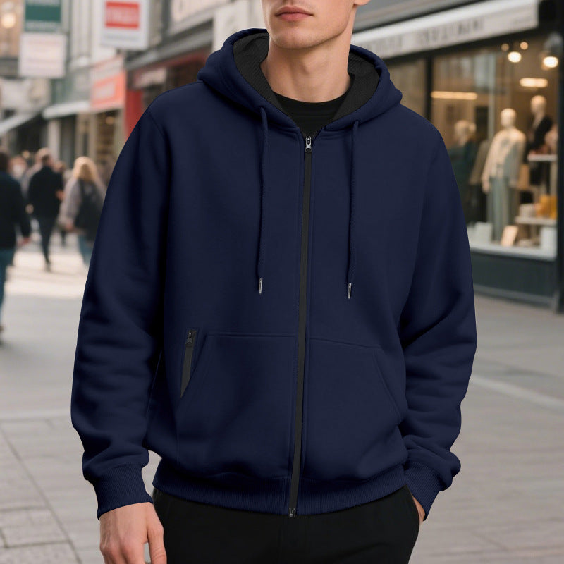 Herren Zip-Hoodie mit bequemen Taschen und weichem Innenfutter Echoarchiv