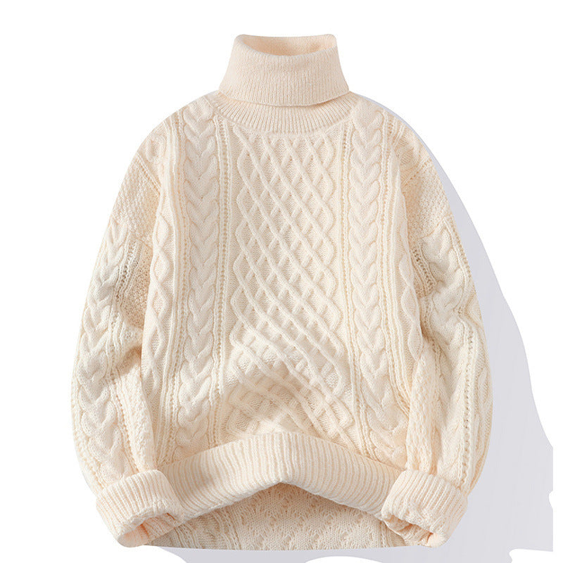 Damen Grobstrickpullover mit Rollkragen Echoarchiv