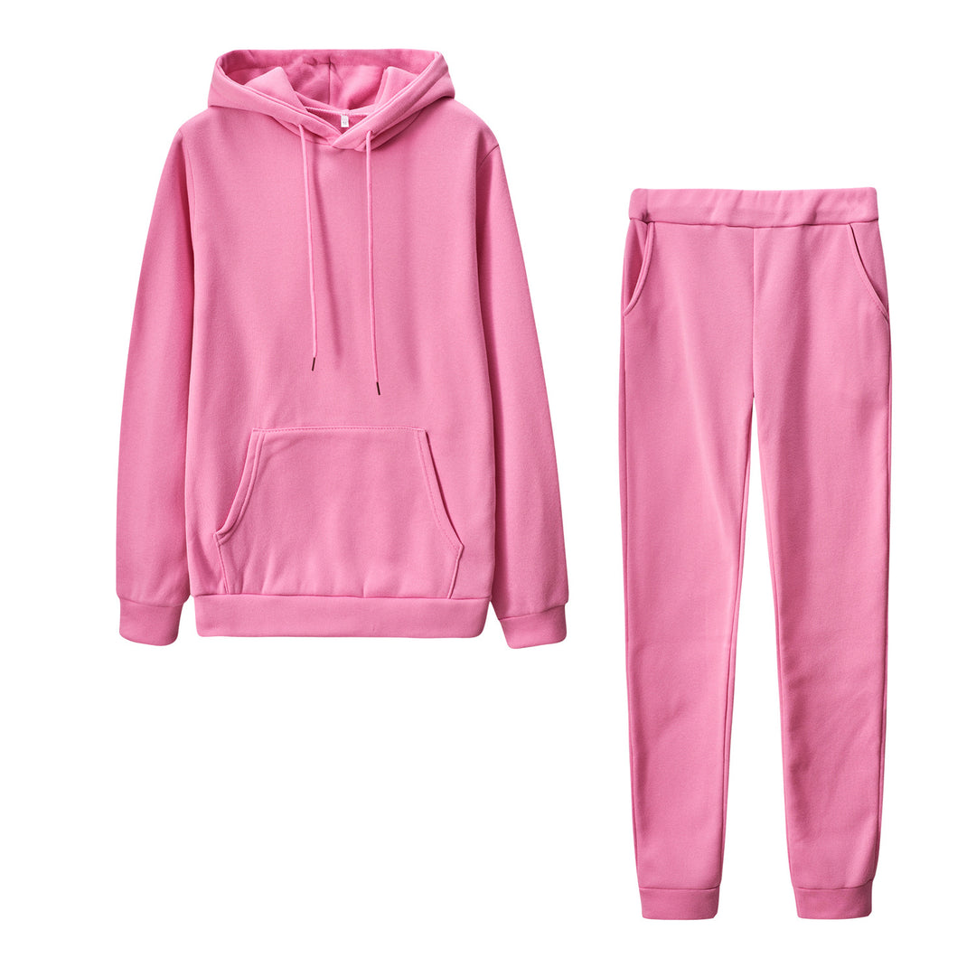 Damen nan Cozy-Loungewear-Set mit oversized Hoodie, Kängurutasche und schmaler Highwaist-Jogginghose Echo Archiv