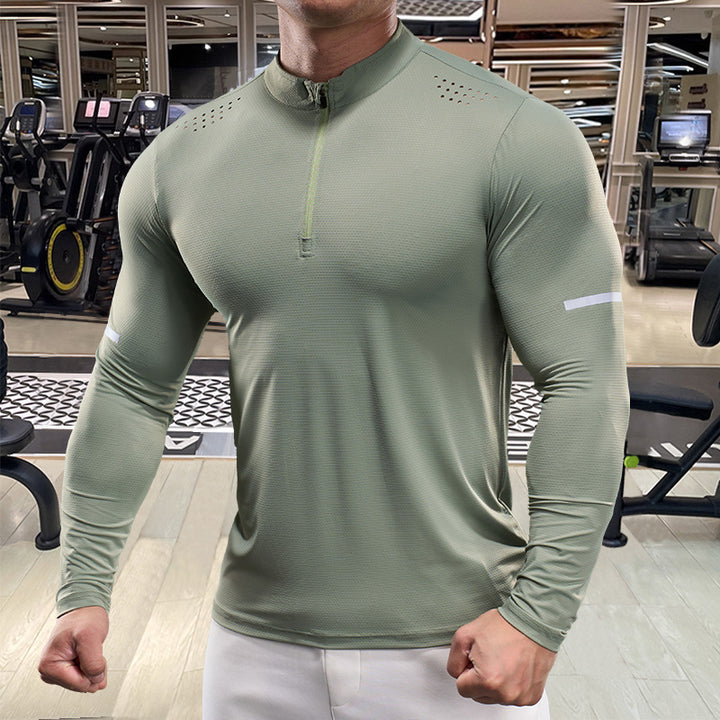 Herren Sportliches Langarm-Funktionsshirt Echoarchiv
